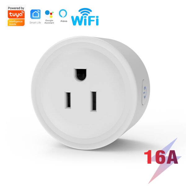 Smart WiFi Plug with Energy Monitoring – Tuya Zigbee Socket, Voice & App Control, Timer Function, US Standard - 图片 4