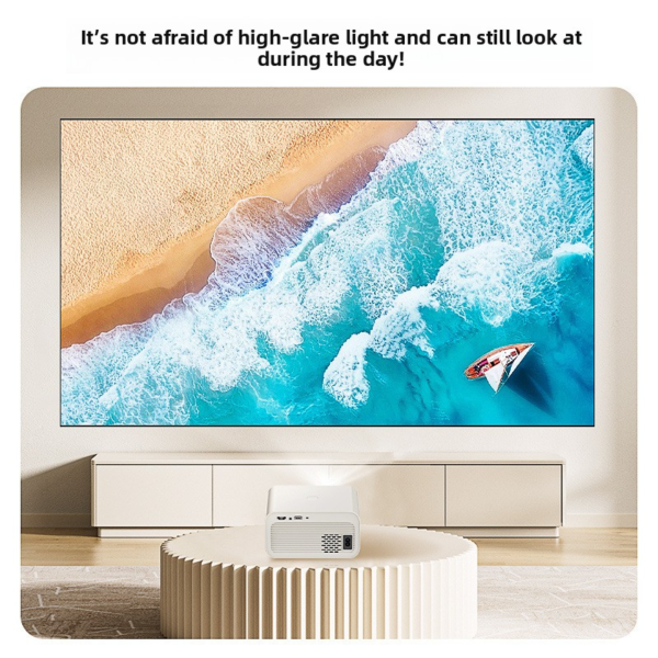 2025 New Ultra HD WiFi Projector – Home Theater Beamer with 5G Screen Mirroring for Bedroom, Dorm & Family Use - 图片 3