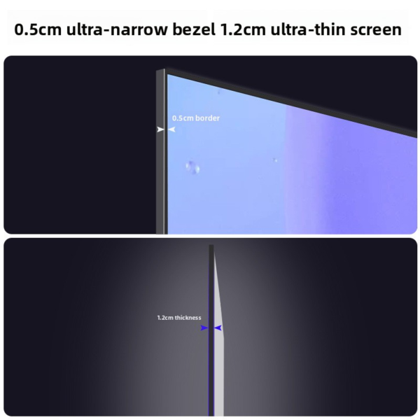 100-Inch Frameless Projection Screen – No-Assembly Wall-Mounted Projector Screen for Home, Apartment & Hotel Use - 图片 4