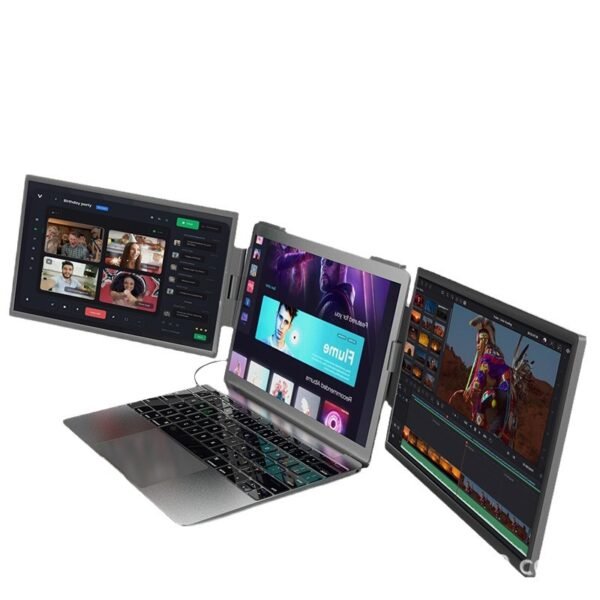 DuoView 14” Portable Dual-Screen Laptop Monitor – Mountable & Travel-Friendly - 图片 2