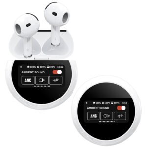 A15 Pro 6th Gen TWS Bluetooth Earbuds – Full Color Touch Display, AI Translator, ANC Noise Cancelling, Wireless Charging, OEM Ready