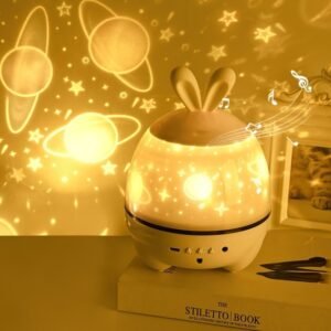 Galaxy Star Projector Lamp – Night Light Gift for Girls, Kids’ Bedroom & Aesthetic Room Decor
