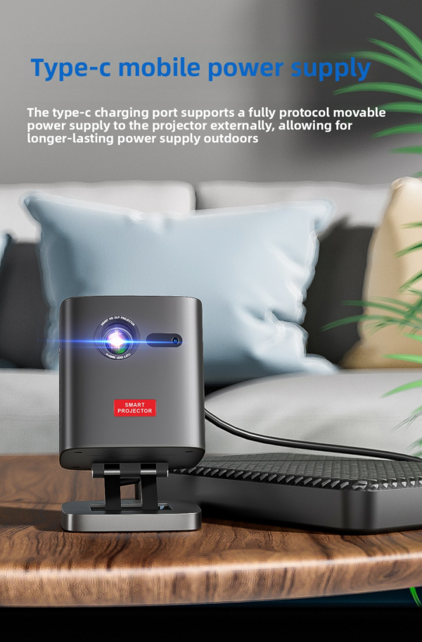 Mini DLP Projector – Portable Home Theater for Bedroom, Living Room & Ceiling Projection - 图片 12