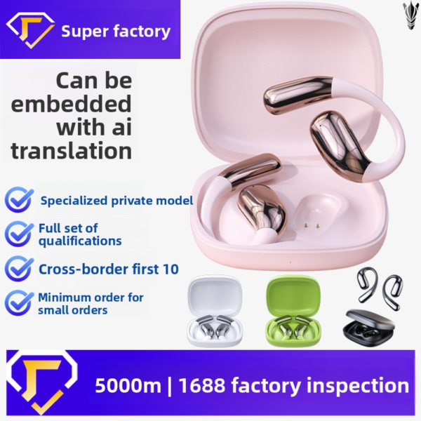 A15 Pro 6th Gen TWS Bluetooth Earbuds – Full Color Touch Display, AI Translator, ANC Noise Cancelling, Wireless Charging, OEM Ready - 图片 4