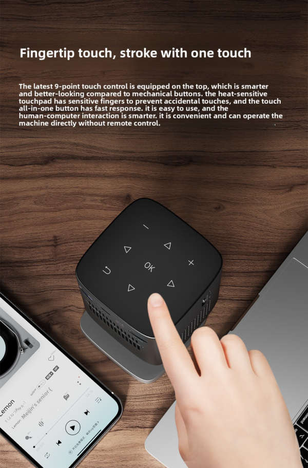 Mini DLP Projector – Portable Home Theater for Bedroom, Living Room & Ceiling Projection - 图片 9